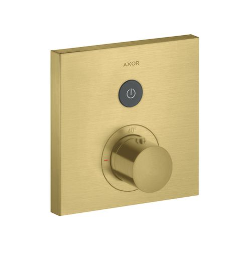 AXOR-HG-AXOR-ShowerSelect-Thermostat-Unterputz-eckig-fuer-1-Verbraucher-Brushed-Brass-36714950 gallery number 1